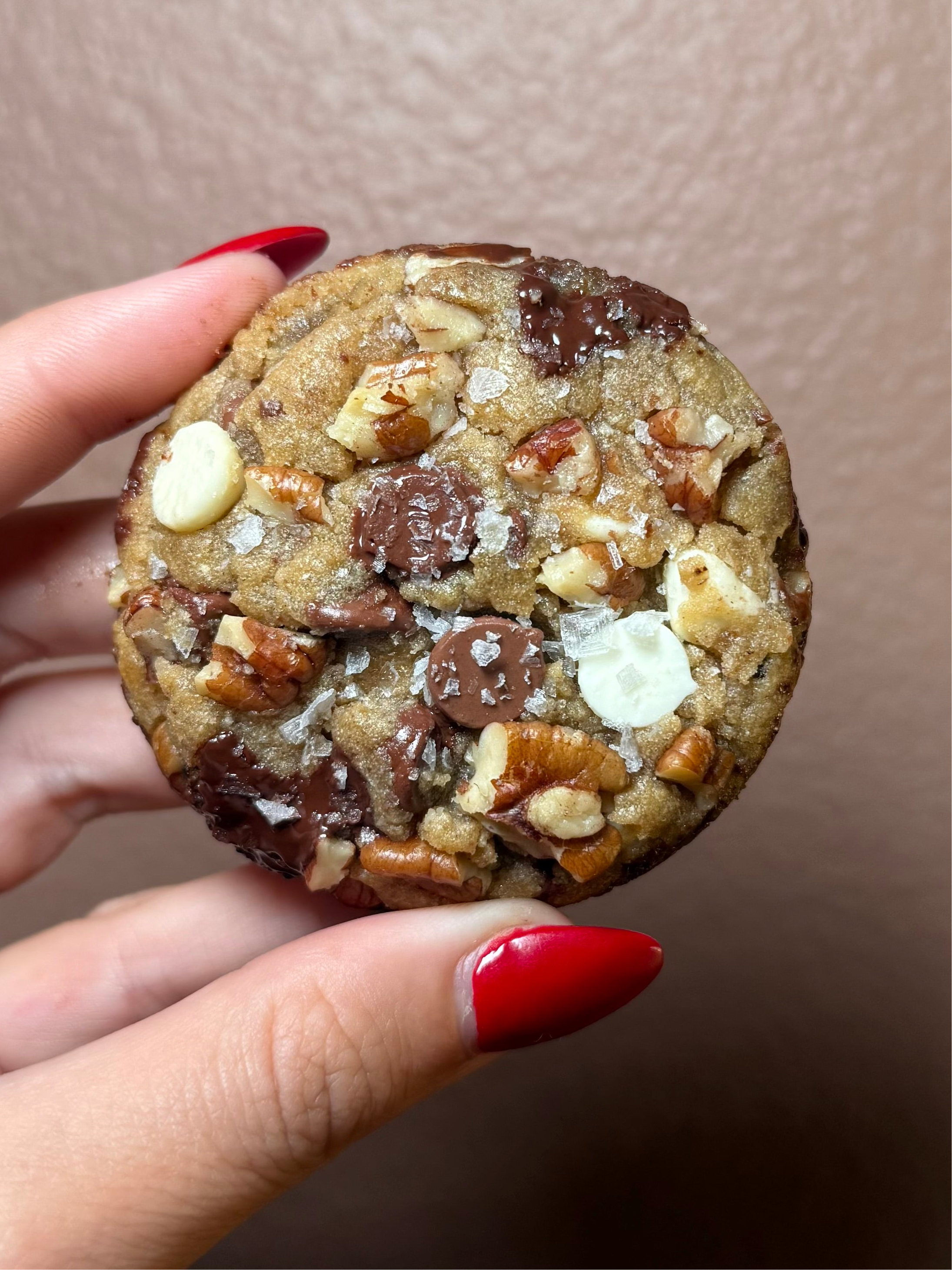 Signature Sea Salt Chocolate Chip with Pecans – Kendall's Kookies Signature Sea Salt Chocolate Chip with Pecans – Kendall's Kookies